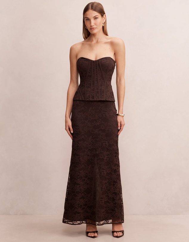Forever New - Myla Lace Corset Maxi Dress