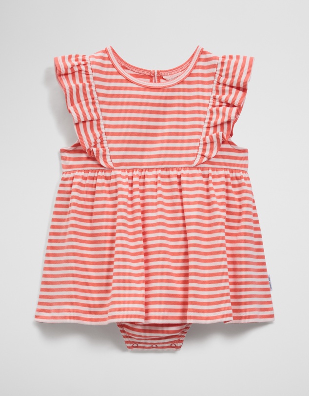 Country Road - Australian Cotton Blend Sleeveless Rib Romper Dress