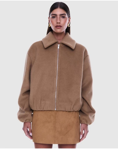 ENA PELLY - Maeve Wool Blend Bomber
