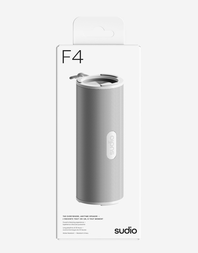 Sudio - F4 - Wireless Portable Waterproof Bluetooth Speaker, Rich Bass