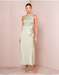 Azzurielle - Qarol Square Neck Maxi Dress