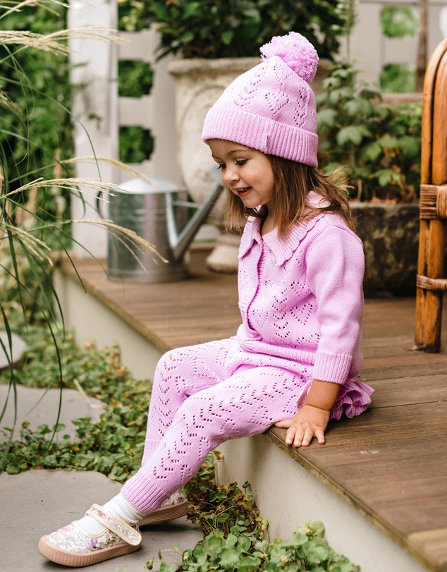 Fleur Harris - 'Days of Enchantment' Heart Legging in Lilac
