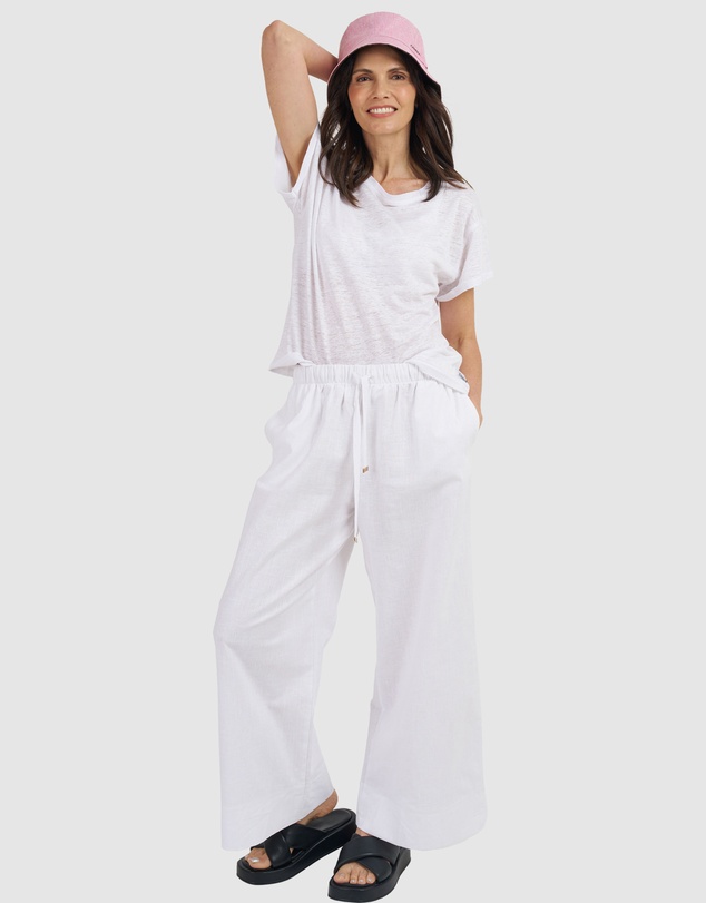 CAMIXA - Francy Linen Jersey T-Shirt Top