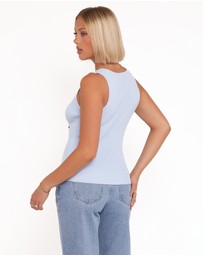 Petal & Pup - Lysa Knit Vest Top - Blue