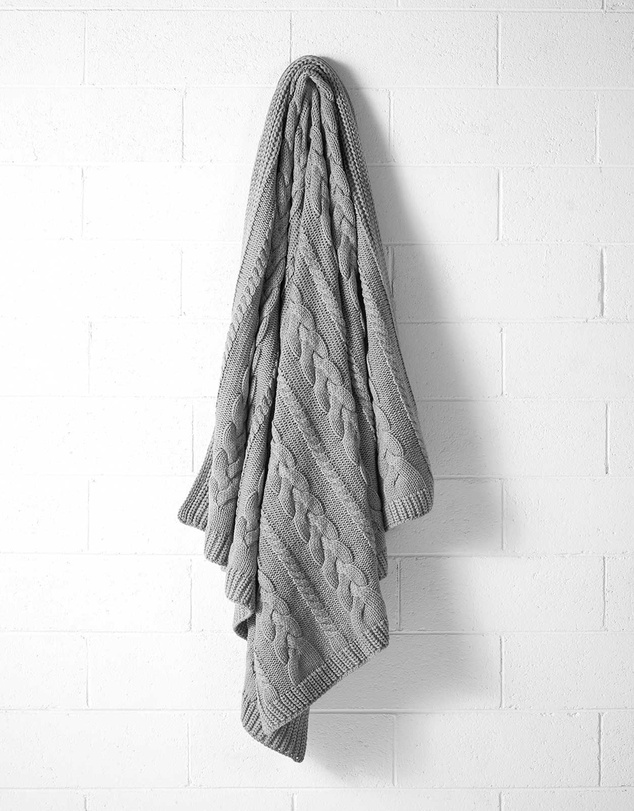 Aura Home - Cable Knit Throw