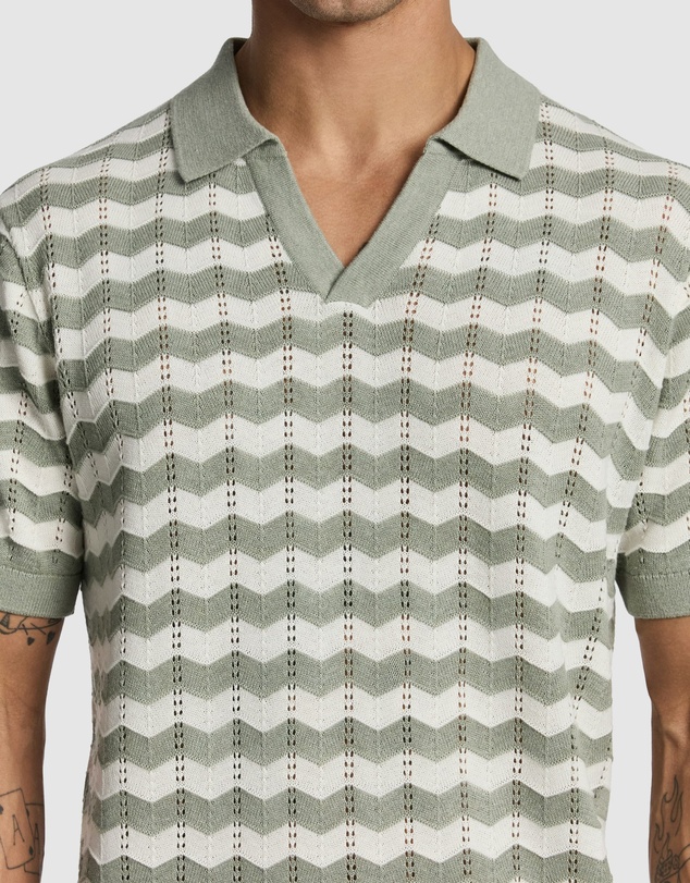 yd. - Vance Knitted Polo Shirt