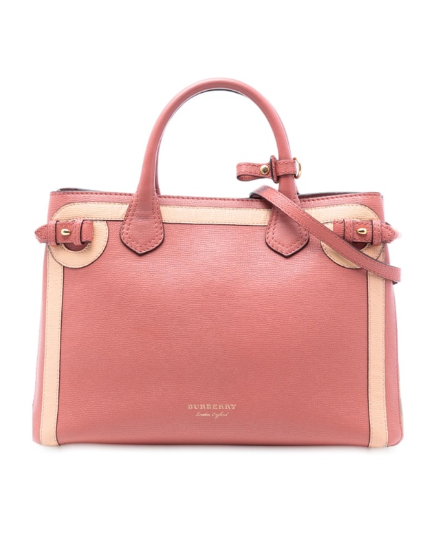Pre-Loved by Azura Reborn - Pre-Loved Medium Bicolor Leather and House Check Banner Satchel