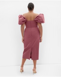 City Chic - Elyse Off Shoulder Midi Dress