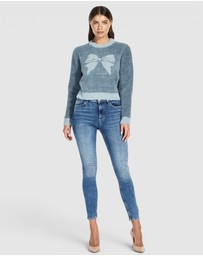 GUESS - Bow Jacquard Sweater