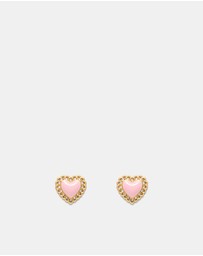 MIMCO - Lace Heart Stud Earrings