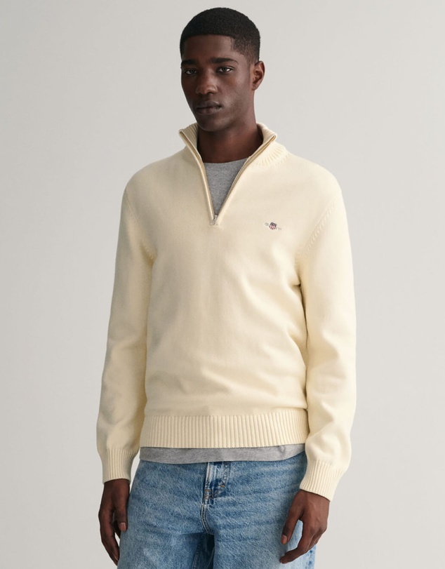 Gant - Casual Cotton Half-Zip Knit