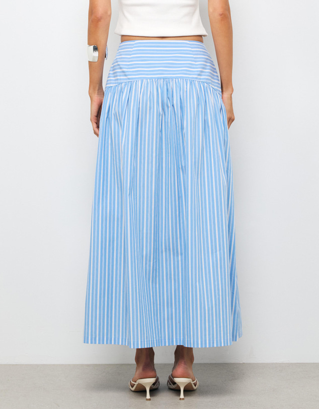 AERE - Ava Stripe Maxi Skirt