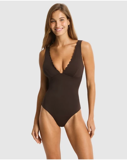 Sea Level Australia - Scalloped Longline Tri One Piece