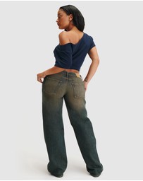 Cotton On - Curvy Low Rise Straight Jeans