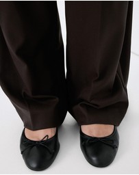 M.N.G - Leather Ballet Flats
