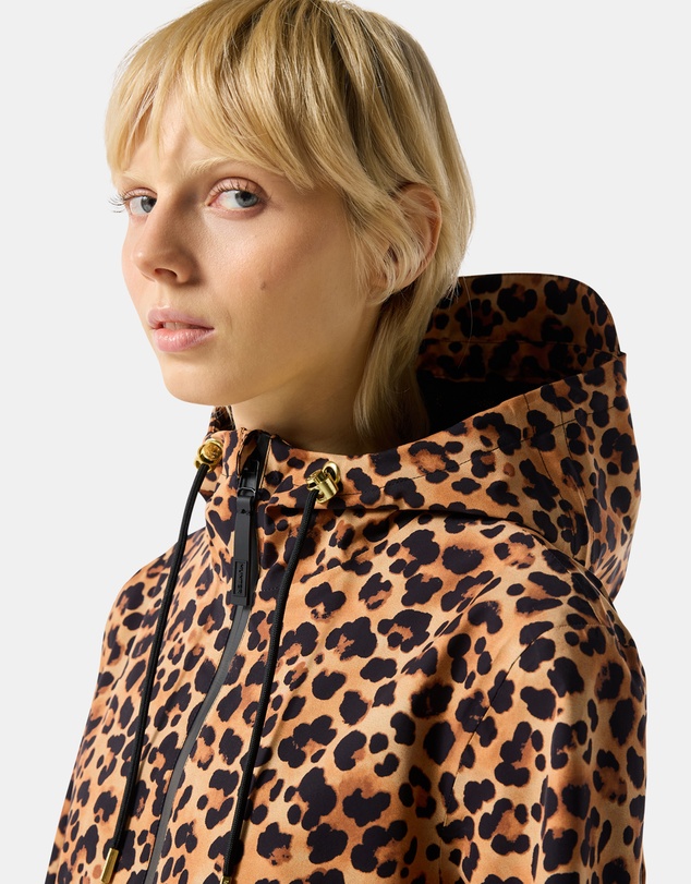 Hunter - Women’s Originals Lightweight Waterproof Jacket Leopard Print