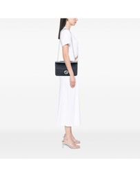 Pre-Loved by Azura Reborn - Pre-Loved Medium Polished Calfskin Dollar Interlocking G Crossbody