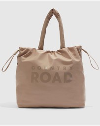 Country Road - Recycled Polyester Puffer Drawstring Bag