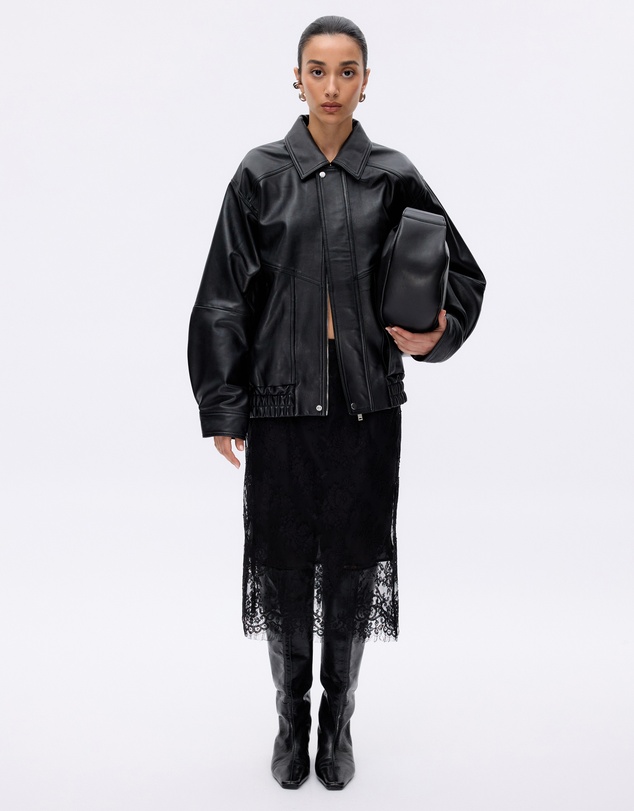 Minima Esenciales - Noah Leather Bomber Jacket