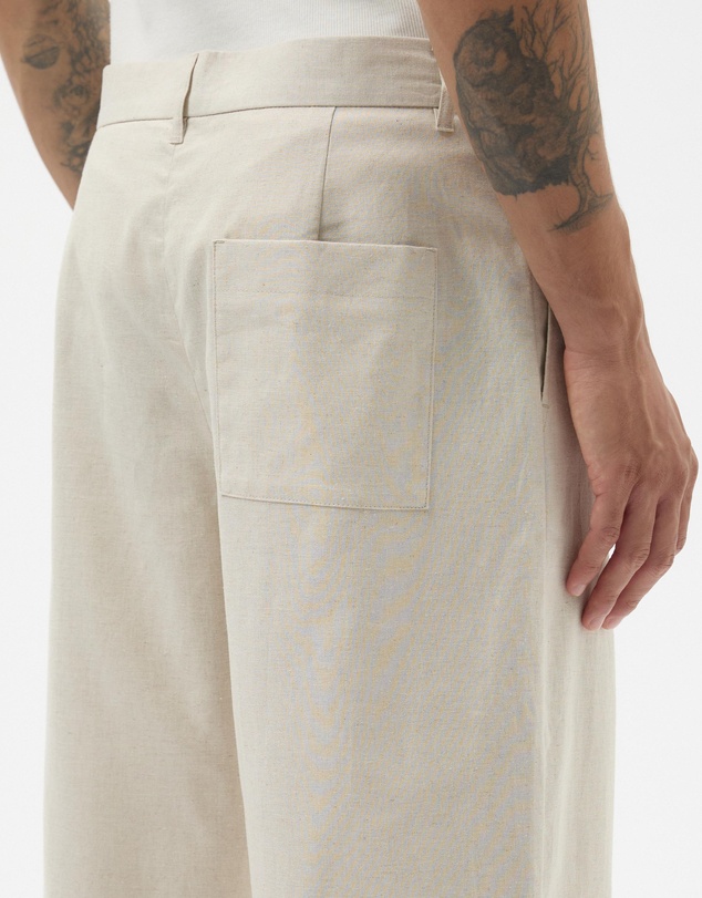 AERE - Straight Leg Linen Blend Pants