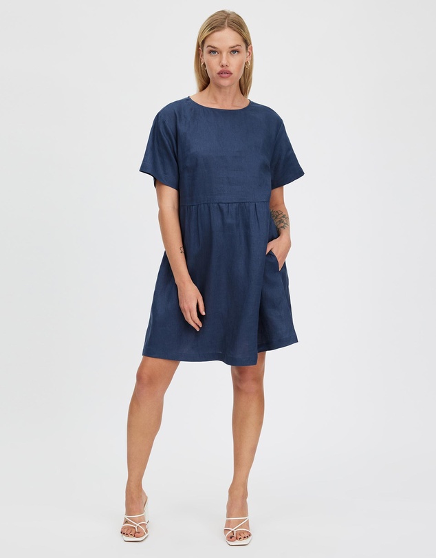 White By FTL - Zavi Linen Dress