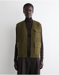 COS - Ribbed Merino Wool Utility Vest