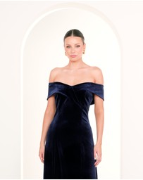 Pilgrim - Bri Off Shoulder Velvet Gown