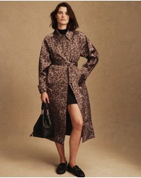 Country Road - Leopard Jacquard Coat