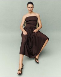 M.N.G - Combined Strapless Dress