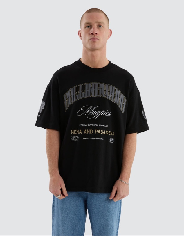 Nena & Pasadena - Collingwood Game-On Loopbk Tee
