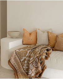 Good Throw Co - Brown Alkira Art Throw Rug