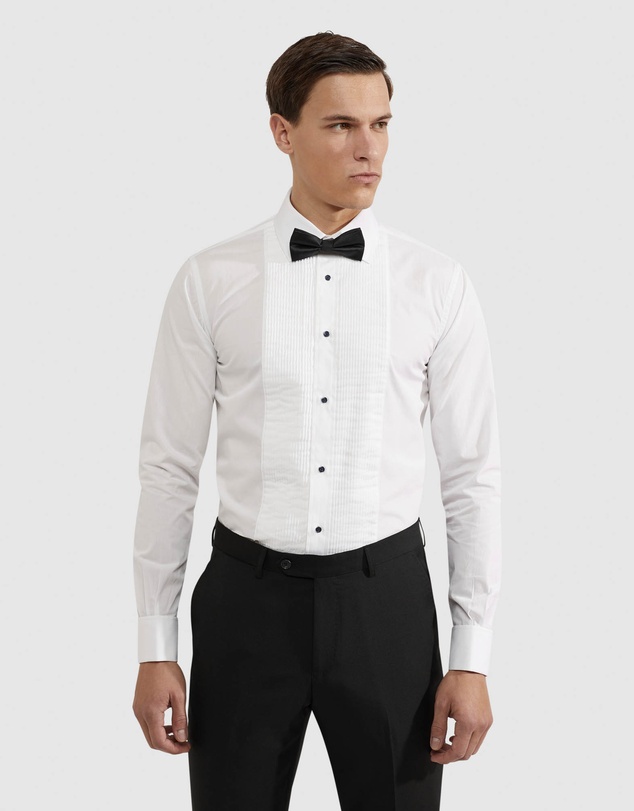 Oxford - Dinner Shirt With Front Pleats