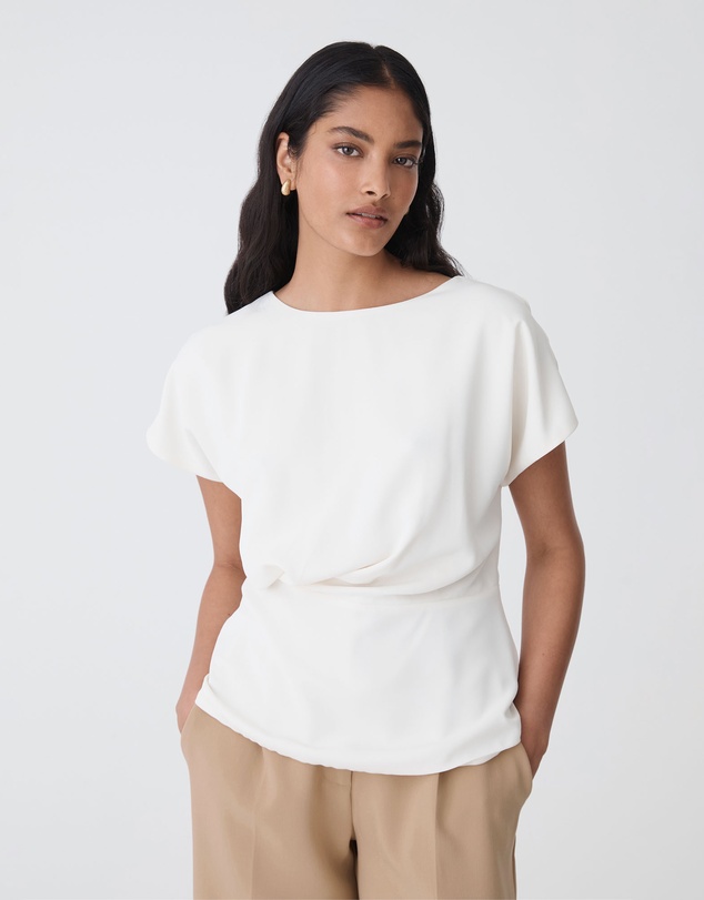 Forcast - Bonnie Gathered Peplum Top