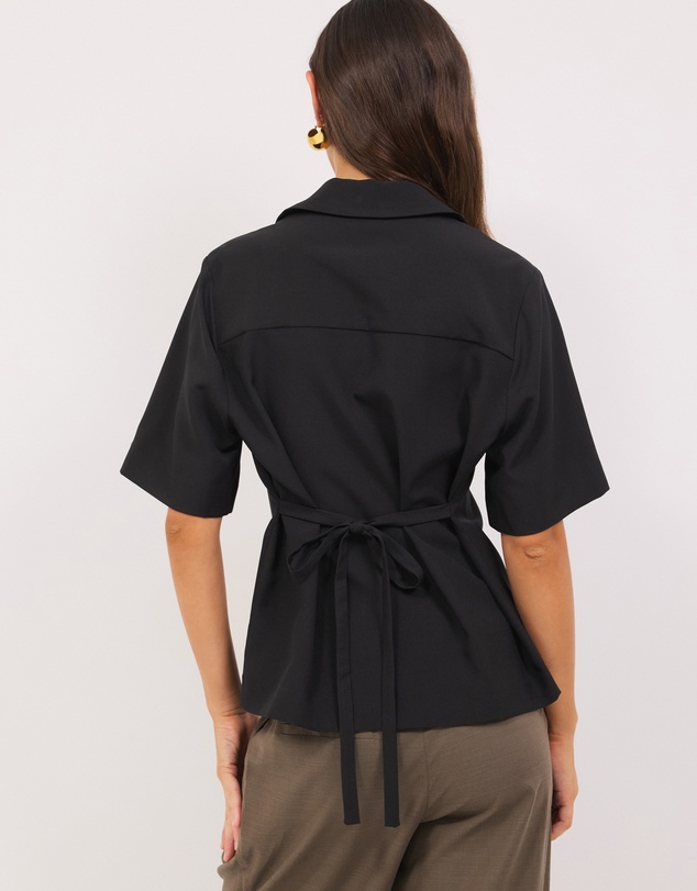 Calli - Kerr Tailored Tie Back Shirt