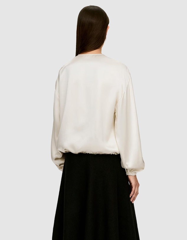 ARKET - Volume-Sleeve Satin Blouse