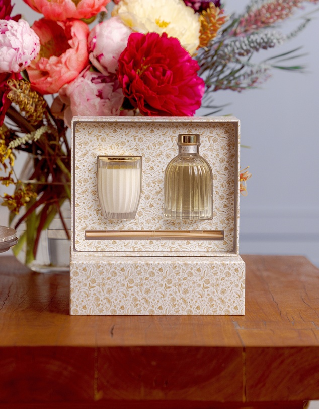 Peppermint Grove - Lemongrass & Lime Mini Soy Candle & Diffuser Set