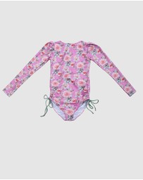 Olga Valentine - Side ties one piece - Hand beaded