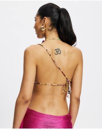 Jaded London - Beaded Cowl Backless Top