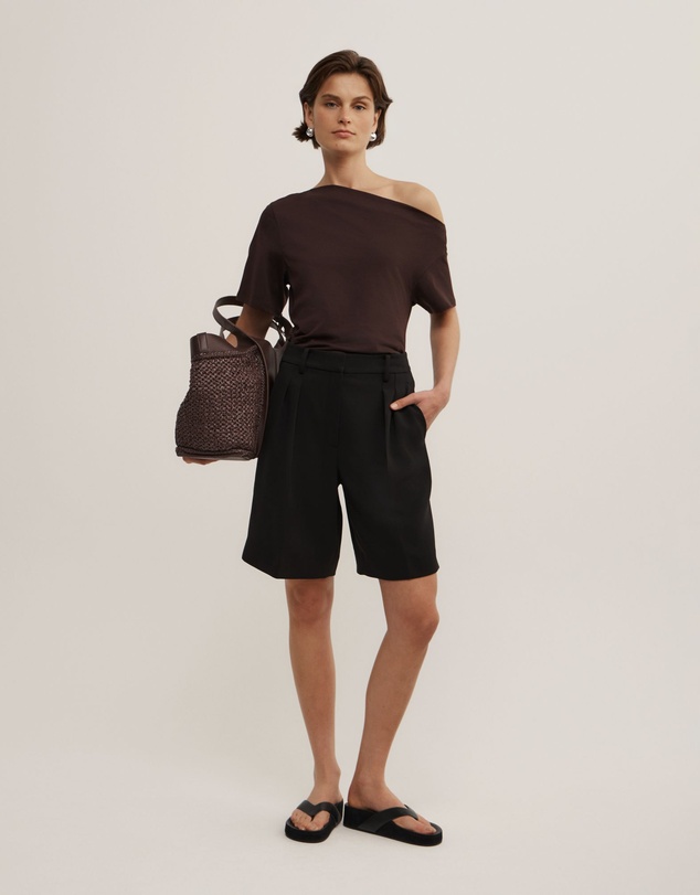 Witchery - Ruched Asymmetric T-shirt