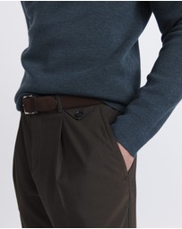 SABA - Franklin Quarter Zip Wool Knit Polo