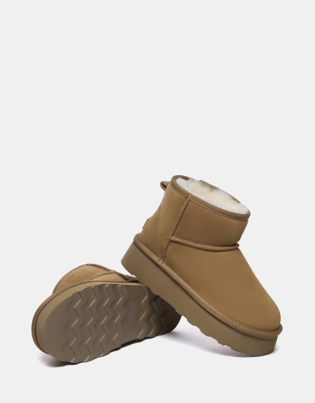 EVERAU - Australian Shepherd Ugg Rommie Platform Cow Suede Upper UGG Boots