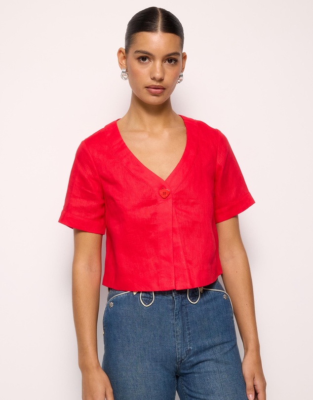 AERE - Selah Linen Top