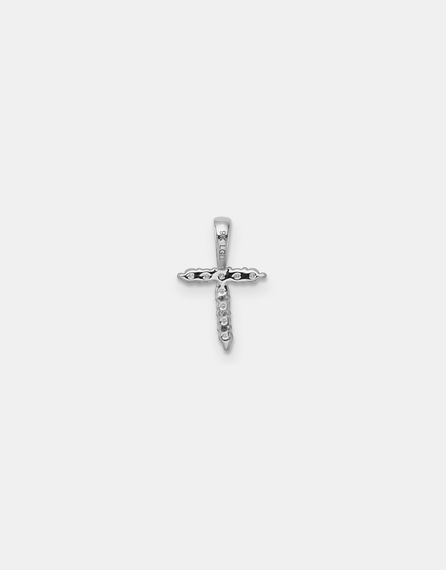 Zoe Olivia - 9K White Gold Lab Grown Diamond Initial T Pendant