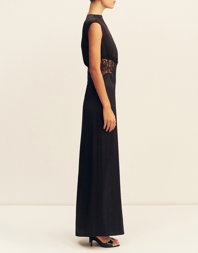 Shona Joy - Eniko Lace Gathered Maxi Dress