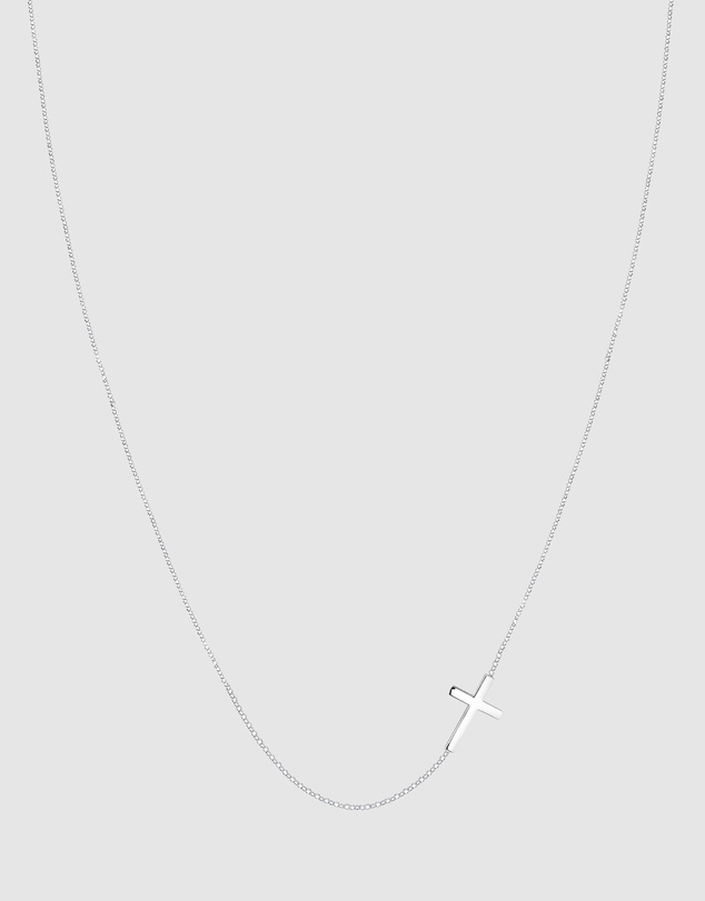 Elli Jewelry - Cross Pendant Necklace in 925 Silver