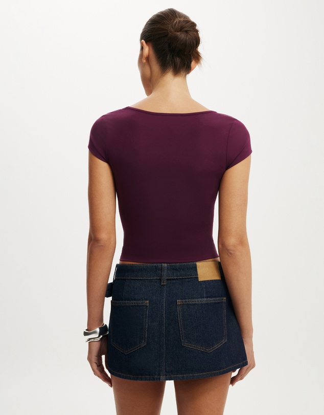 Cotton On - Pleated Micro Wrap Skirt