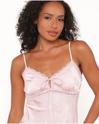 Petal & Pup - Melita Lace Maxi Dress - Pink