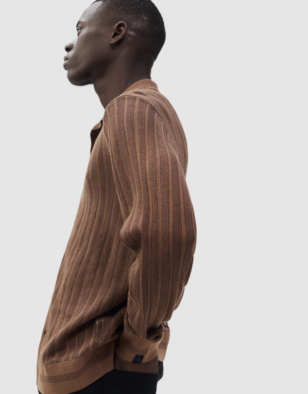 rag & bone - Harvey Rib Long Sleeve Shirt