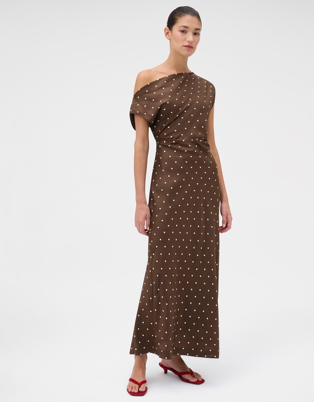 Oroton - Graphic Spot Silk Dress