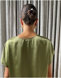 SILK MAGNOLIA - 100% Silk T-shirt
